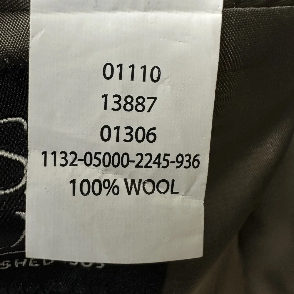 Jos A Bank Suit Sport‎ Jacket Mens 46R Black Tan Gray Houndstooth 100% Wool